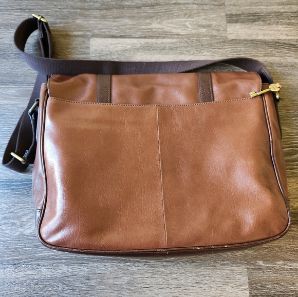 Fossil leather messenger bag - Picture 5 of 10